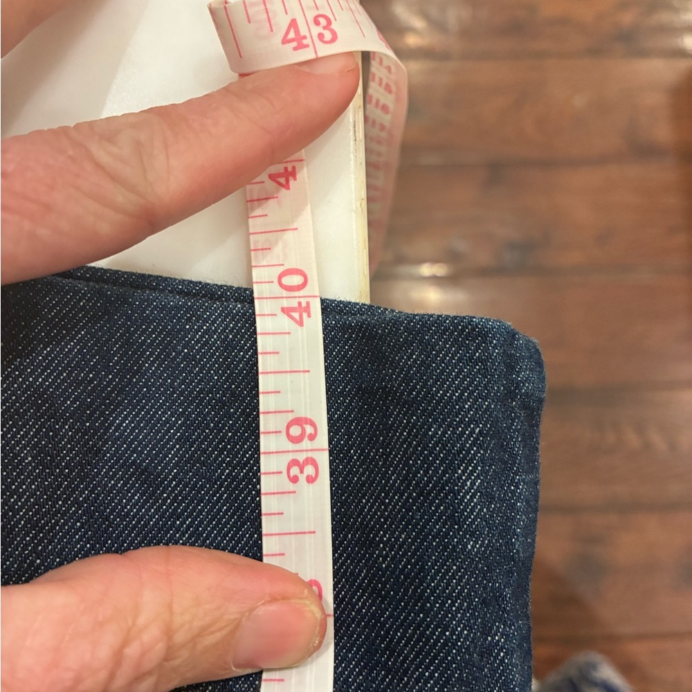 Scanlan Theodore Dark Blue Cropped Wide-Leg Jeans - Picture 7 of 12